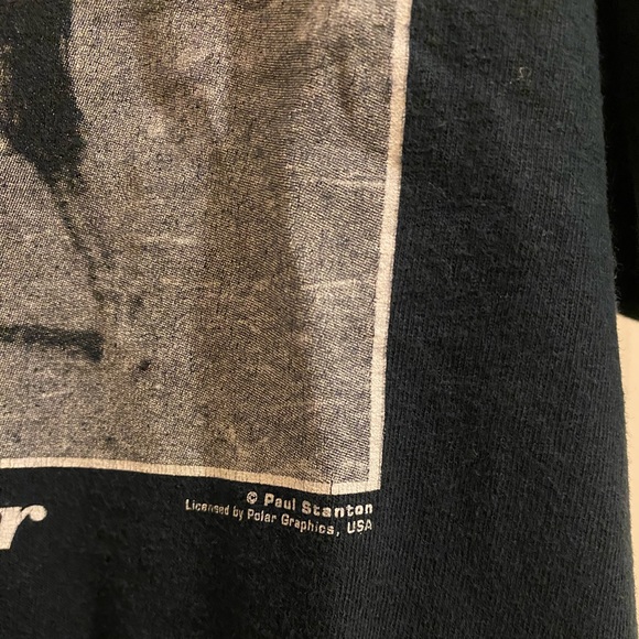 Vintage 90s Designated Driver Dog Riding Horse Country Western Cowboy Humor Tee - Picture 7 of 7